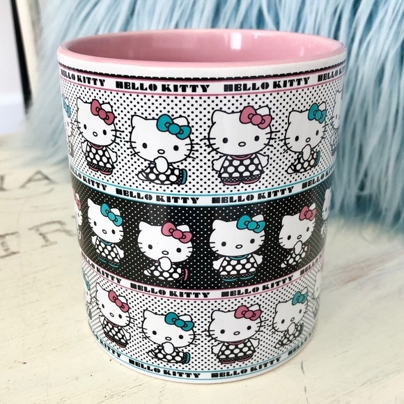 Hello Kitty, Ceramic, Coffee, Mug, With, Pink, Interior, Large, 20oz, Mug, NWT - Picture 5 of 10